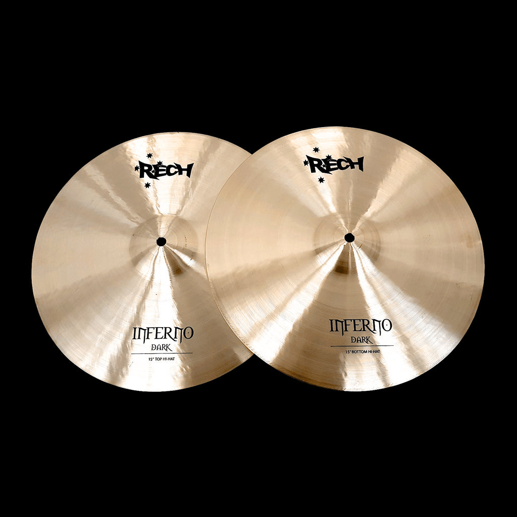 Rech Inferno Dark 15" Hi Hat Cymbals