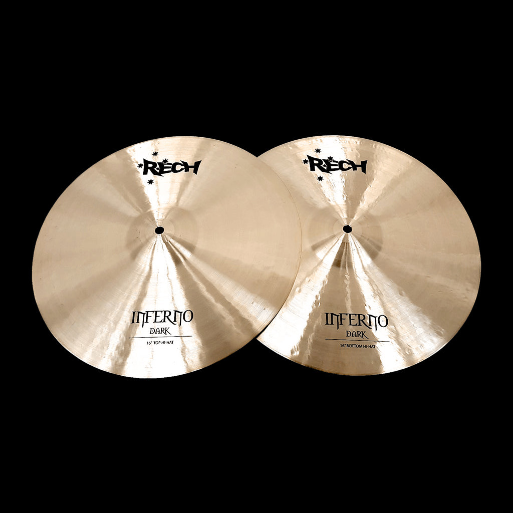 Rech Inferno Dark 16" Hi Hat Cymbals