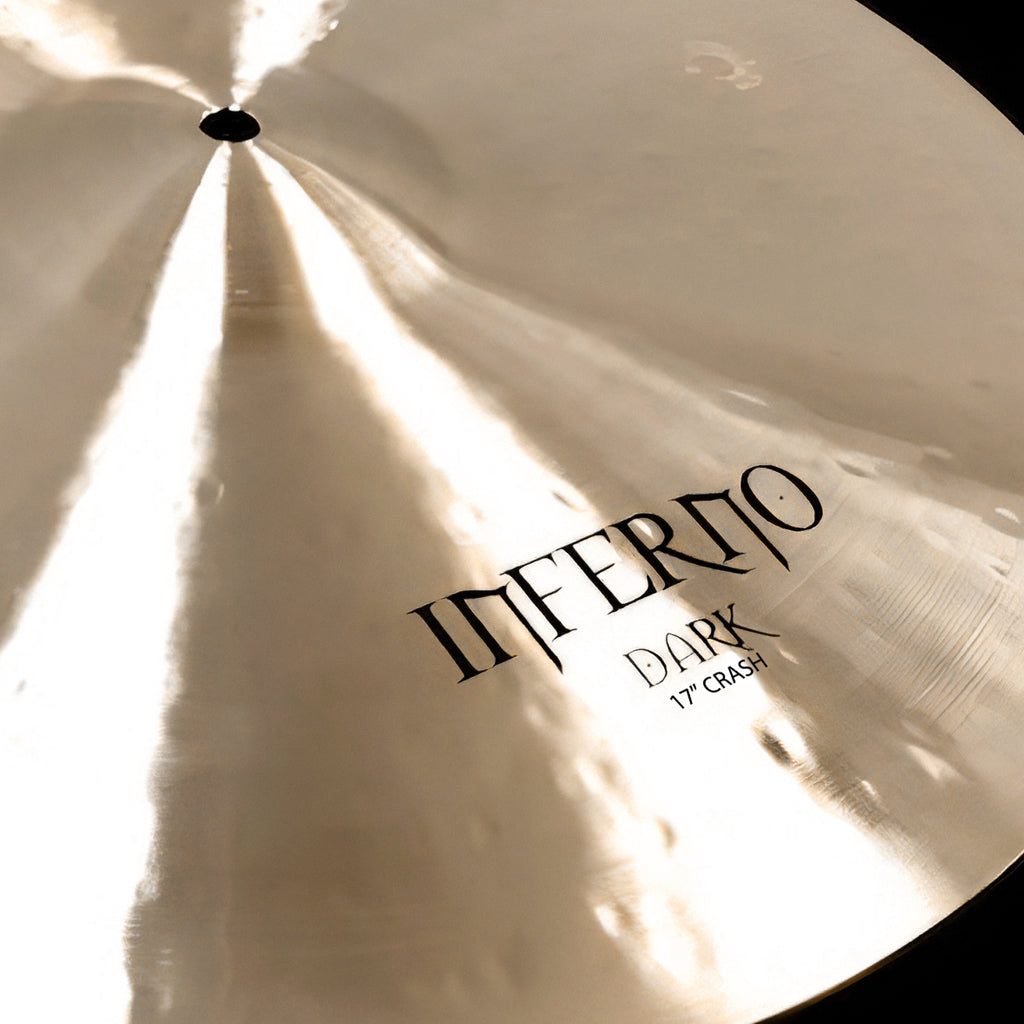 Close Up of Rech Inferno Dark 17" Crash Cymbal