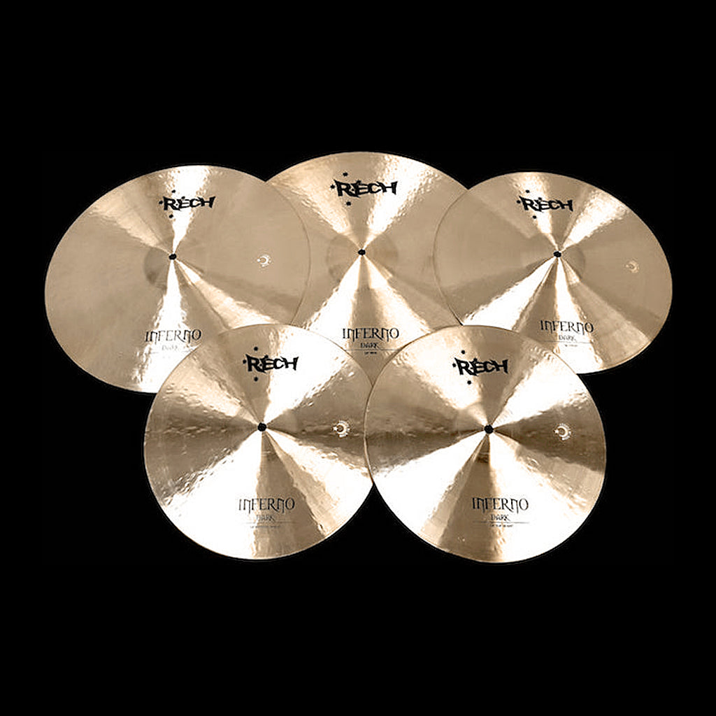 Rech Inferno Dark 5 Piece Cymbal Pack Set