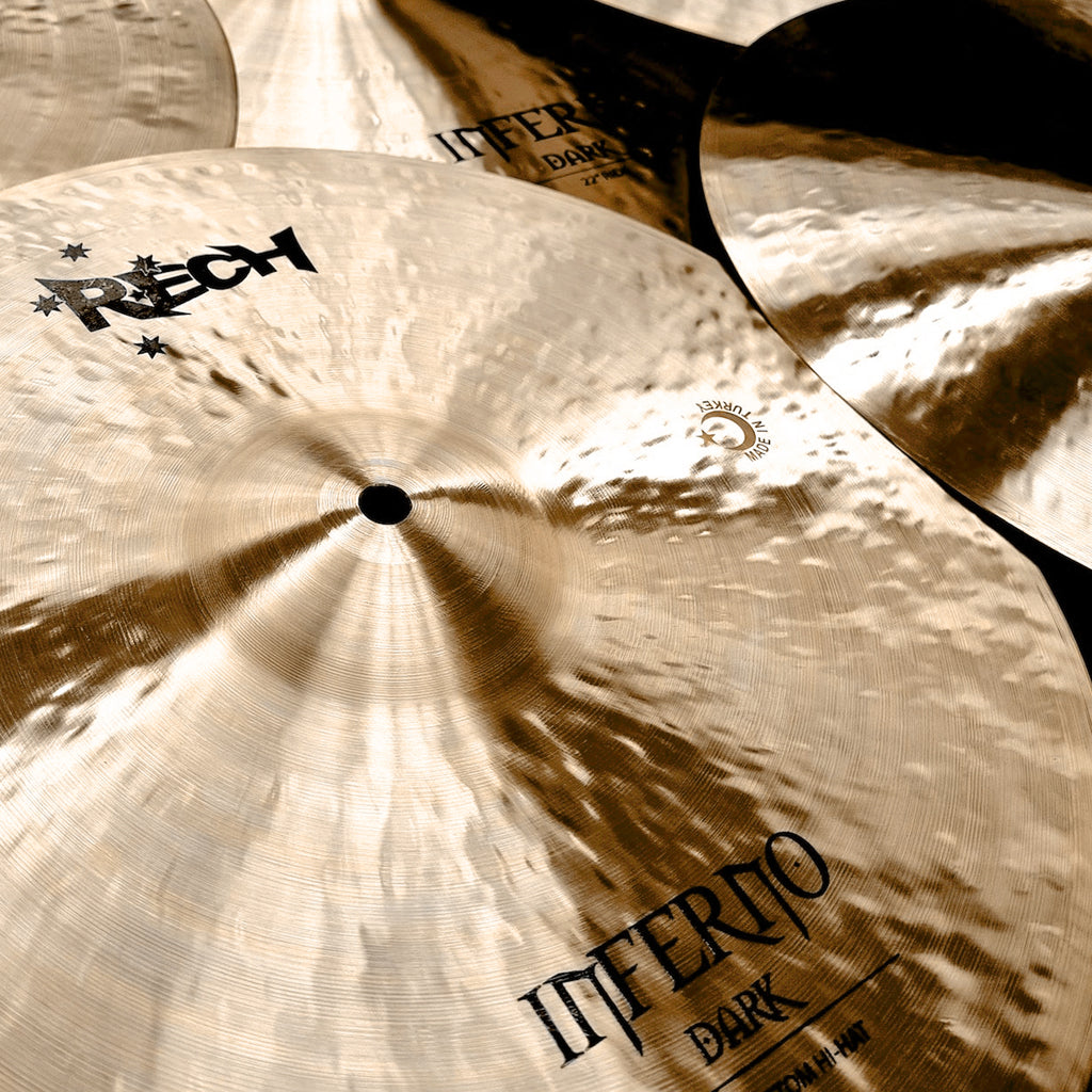Rech Inferno Dark 5 Piece Cymbal Pack Set - Big Sizes