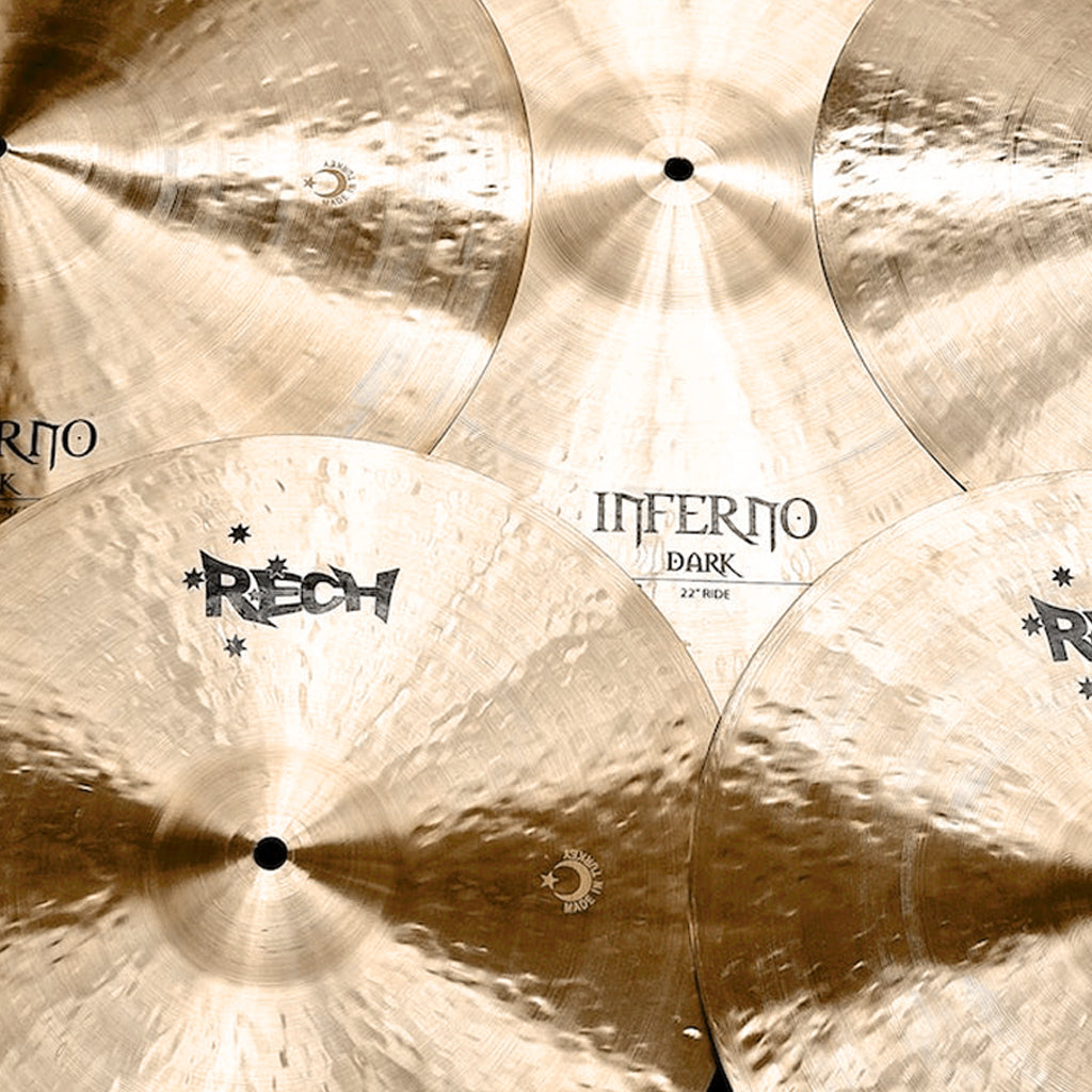 Rech Inferno Dark 5 Piece Cymbal Pack Set - Big Sizes