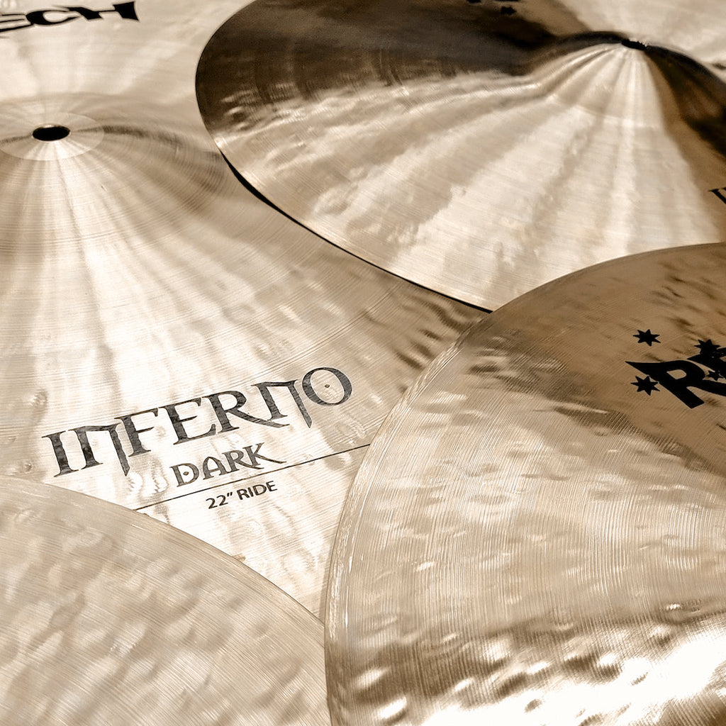 Rech Inferno Dark 5 Piece Cymbal Pack Set - Big Sizes