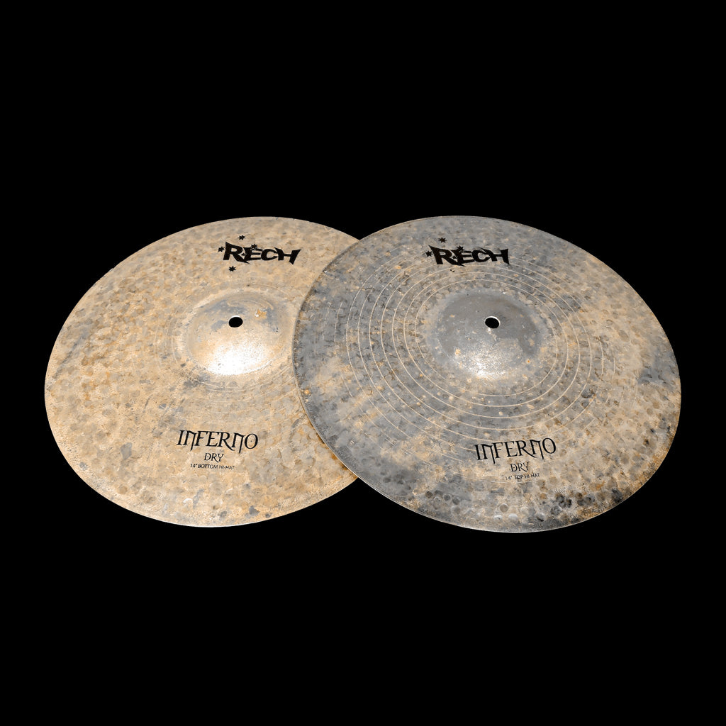 Rech Inferno Dry 14" Hi Hat Cymbals
