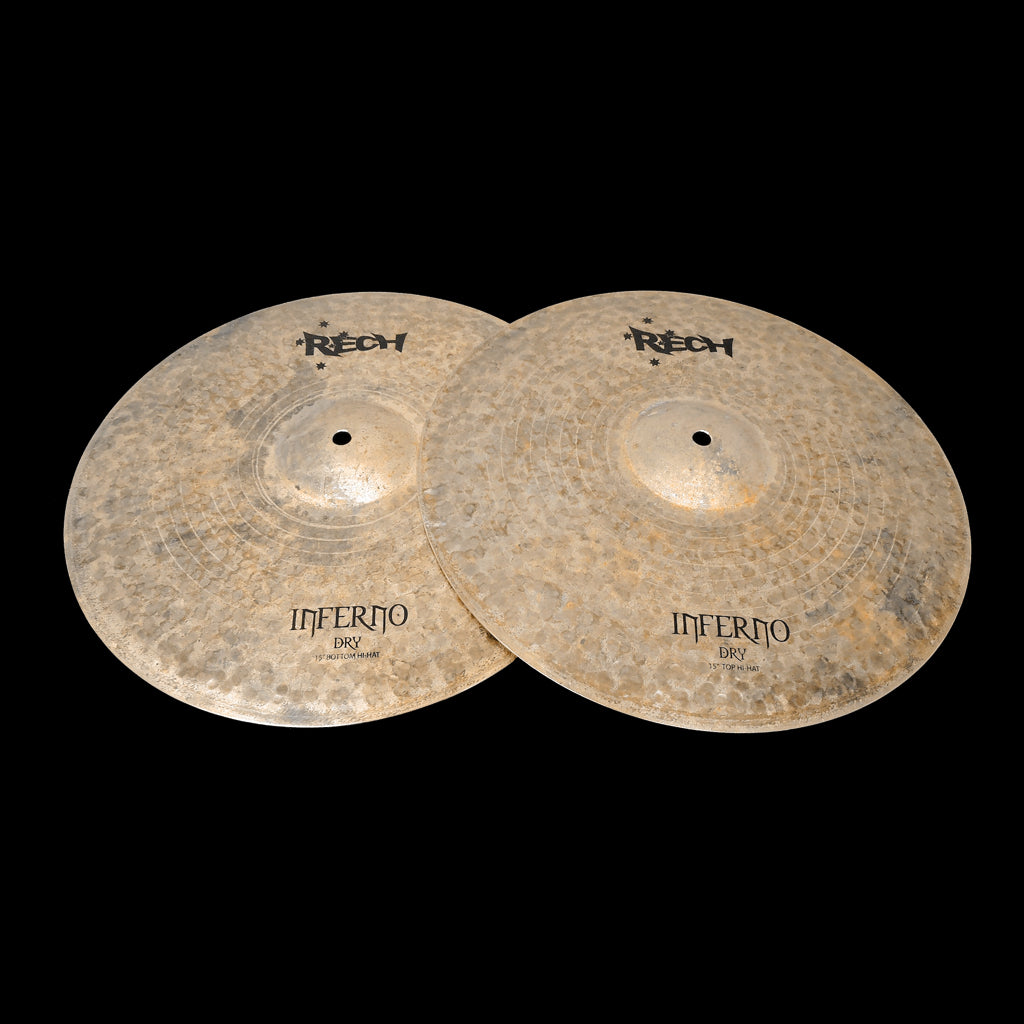 Rech Inferno Dry 15" Hi Hat Cymbals