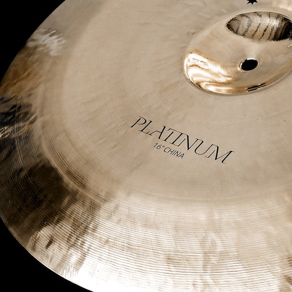 Close up of Rech Platinum 16" China Cymbal