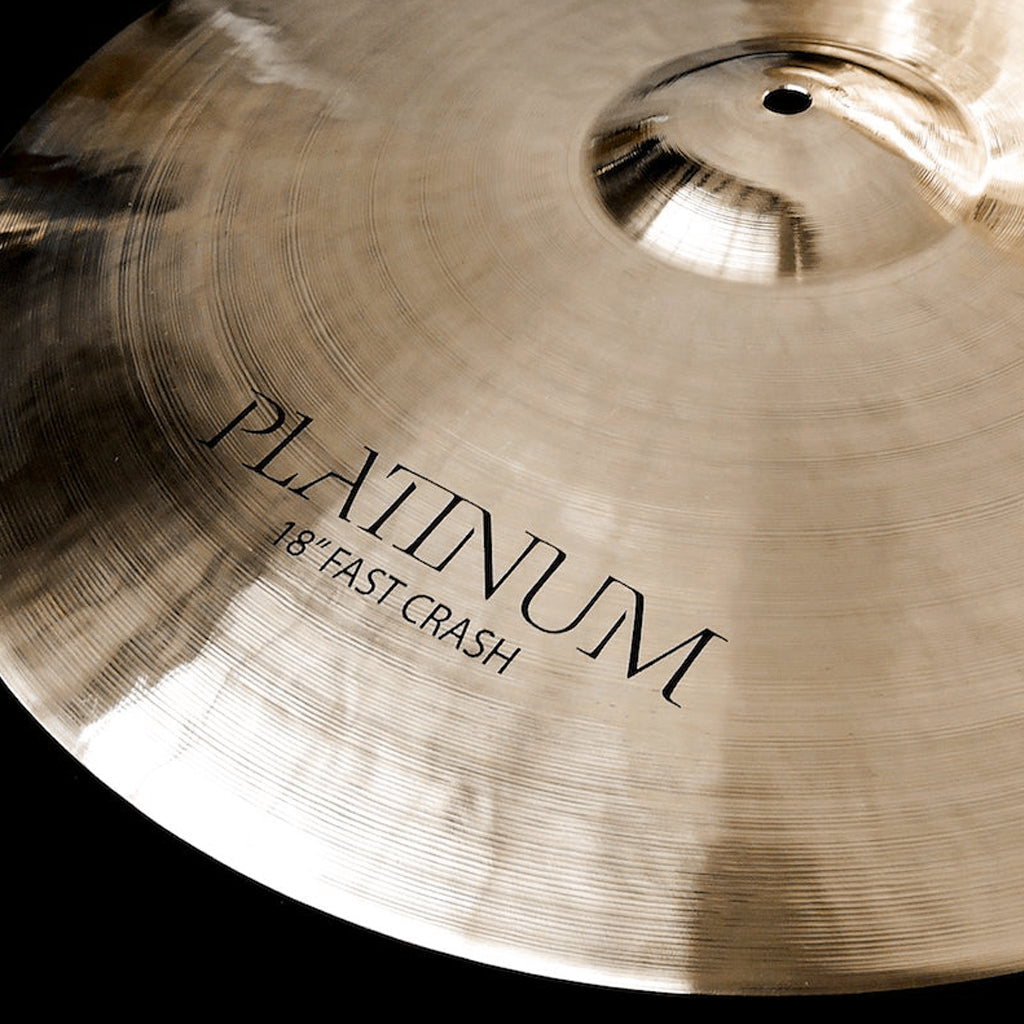 Close Up Of Rech Platinum 18" Fast Crash Cymbal