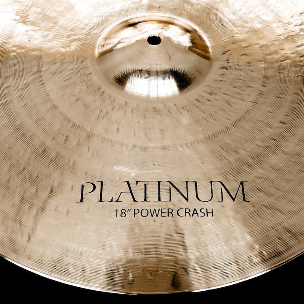 Close Up of Rech Platinum 18" Power Crash Cymbal