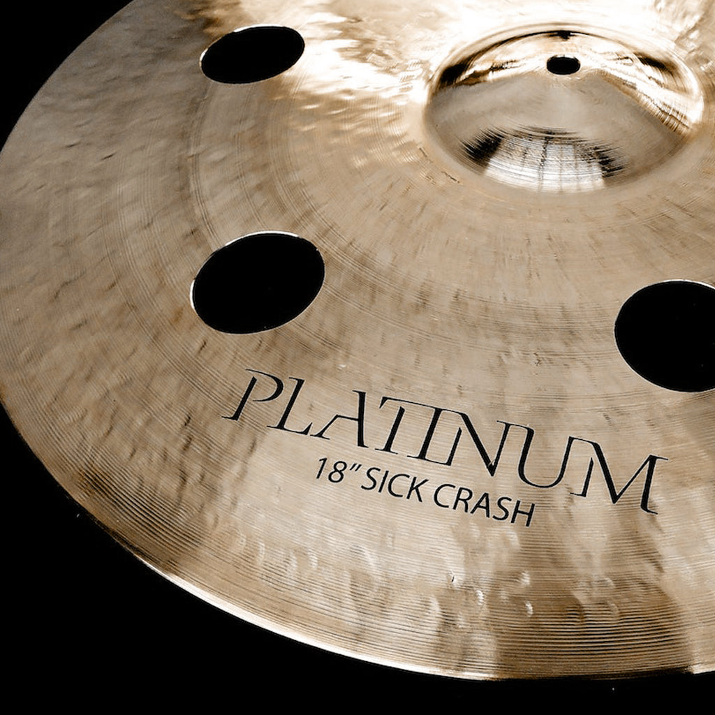 Close up of Rech Platinum 18" Sick Crash Cymbal