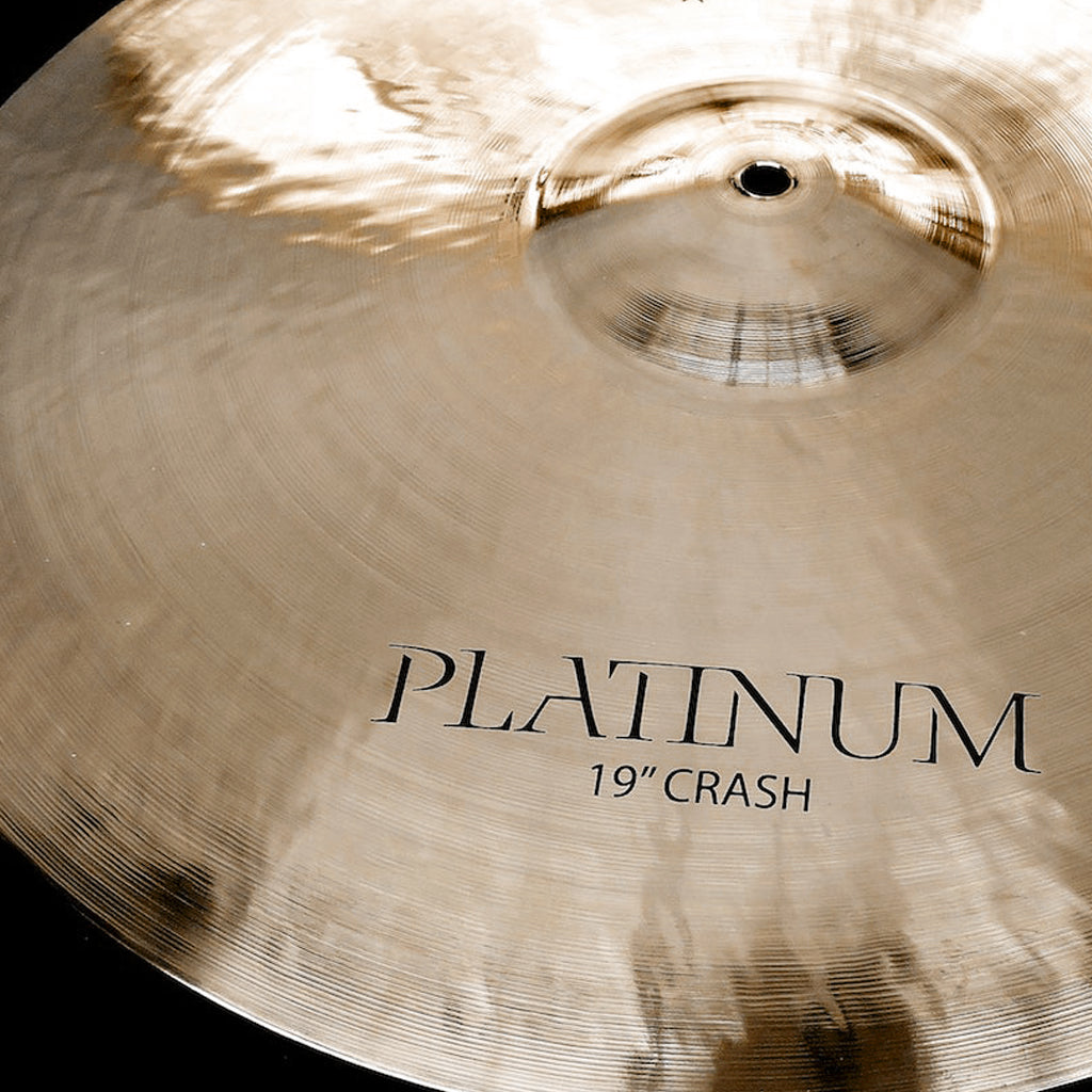 Close up of Rech Platinum 19" Crash Cymbal
