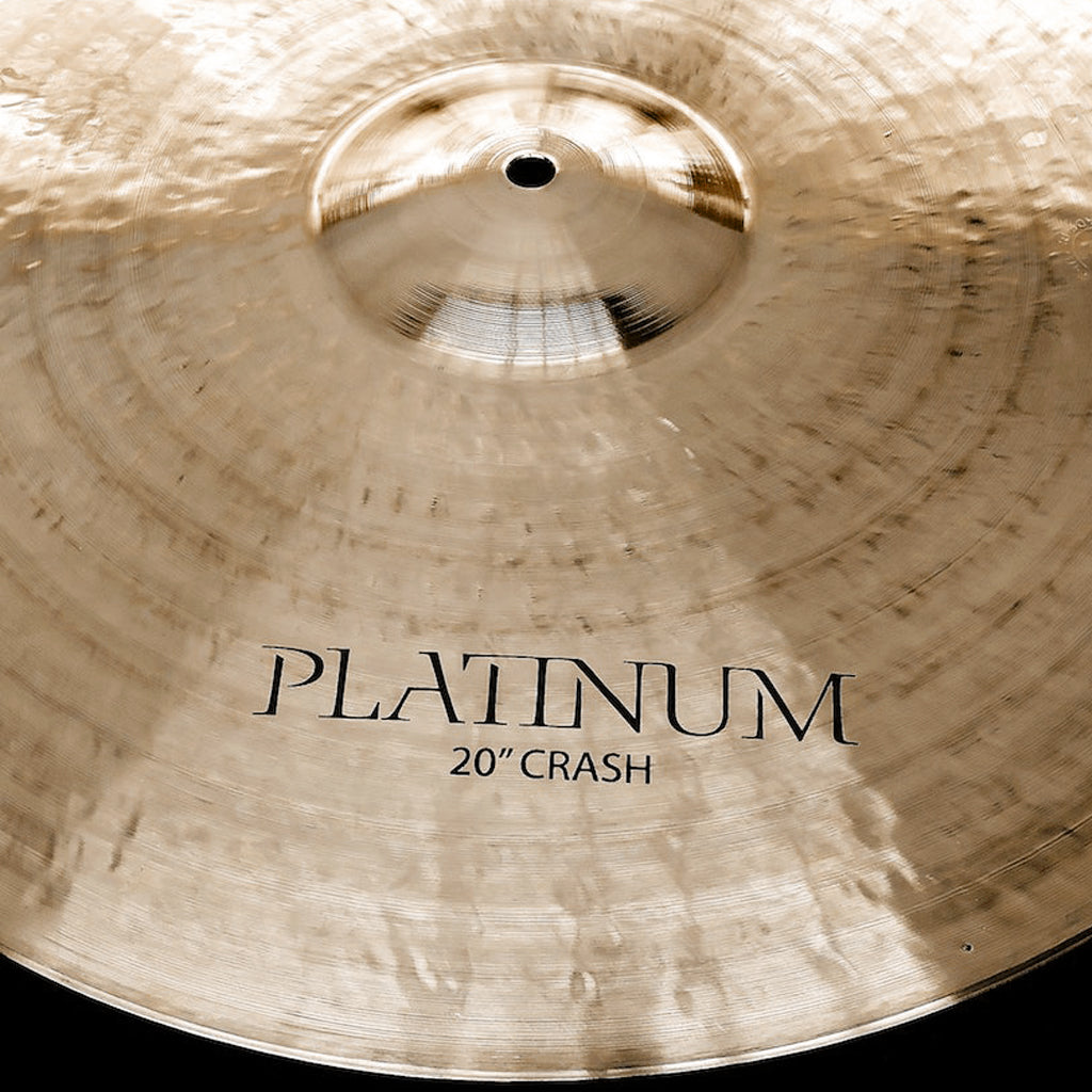 Close up of Rech Platinum 20" Crash Cymbal