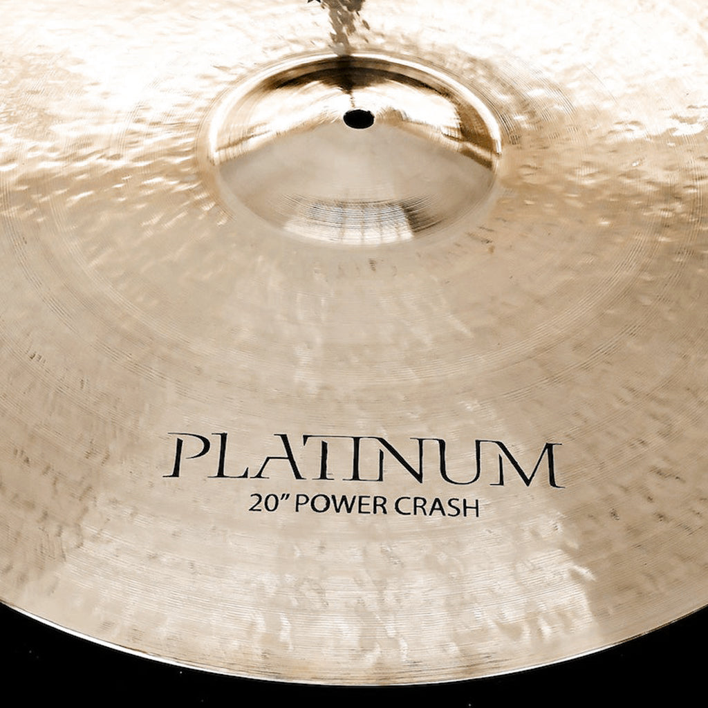 Close up of Rech Platinum 20" Power Crash Cymbal