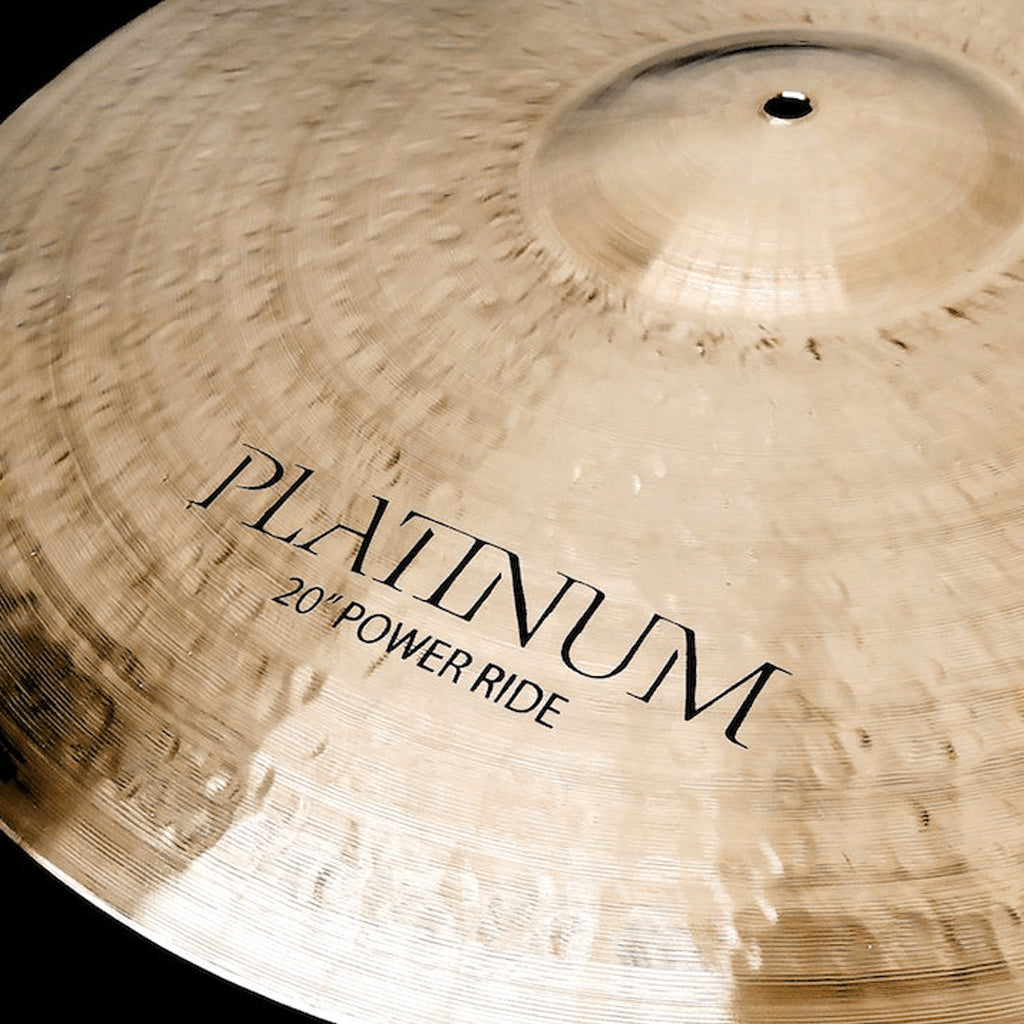 Close Up of Rech Platinum 20" Power Ride Cymbal