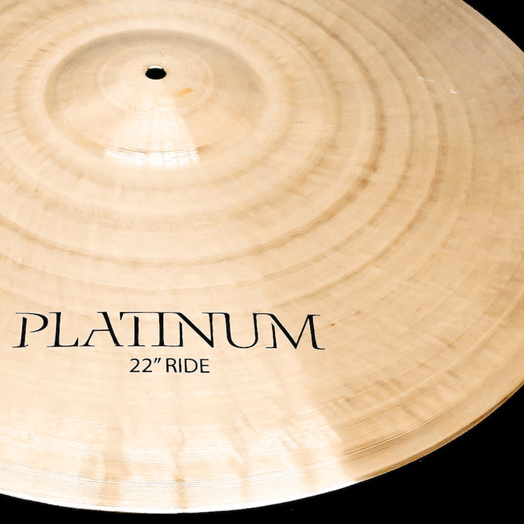 Close Up of Rech Platinum 22" Ride Cymbal