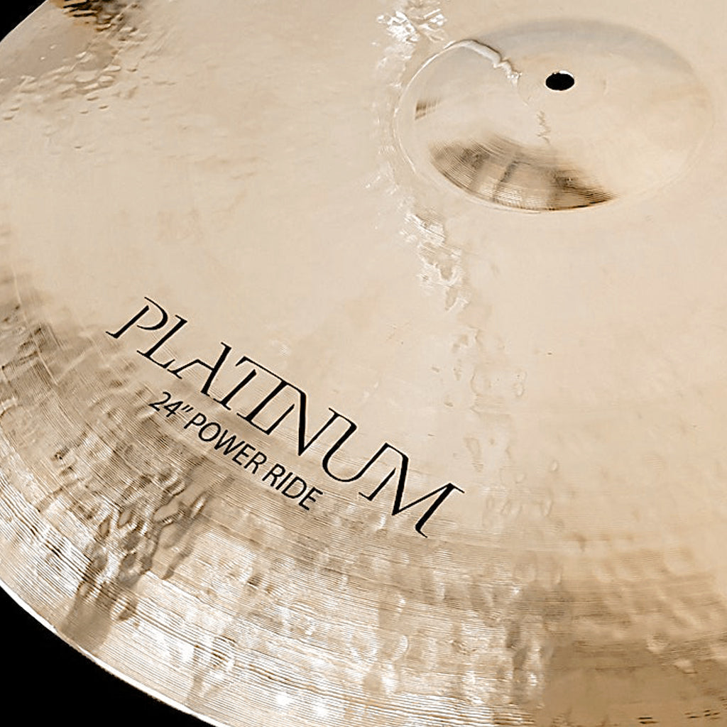 Close Up of Rech Platinum 24" Power Ride Cymbal
