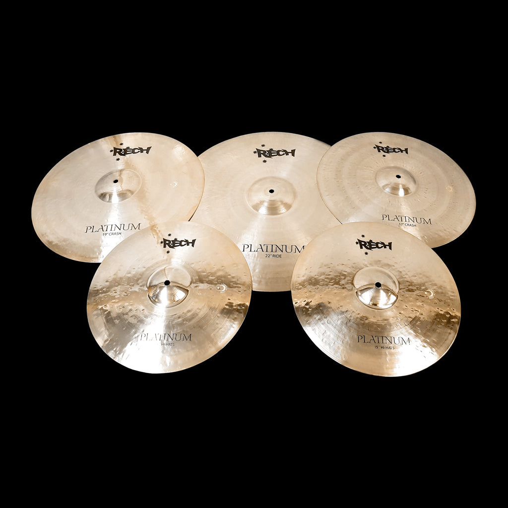 Rech Platinum 5 Piece Cymbal Pack Set Big Sizes