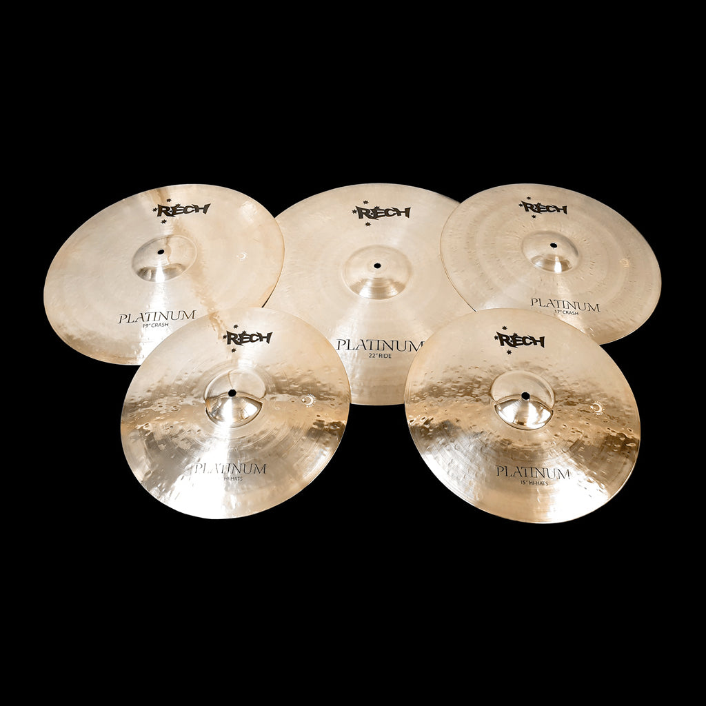Rech Platinum 5 Piece Cymbal Pack Set - Big Sizes