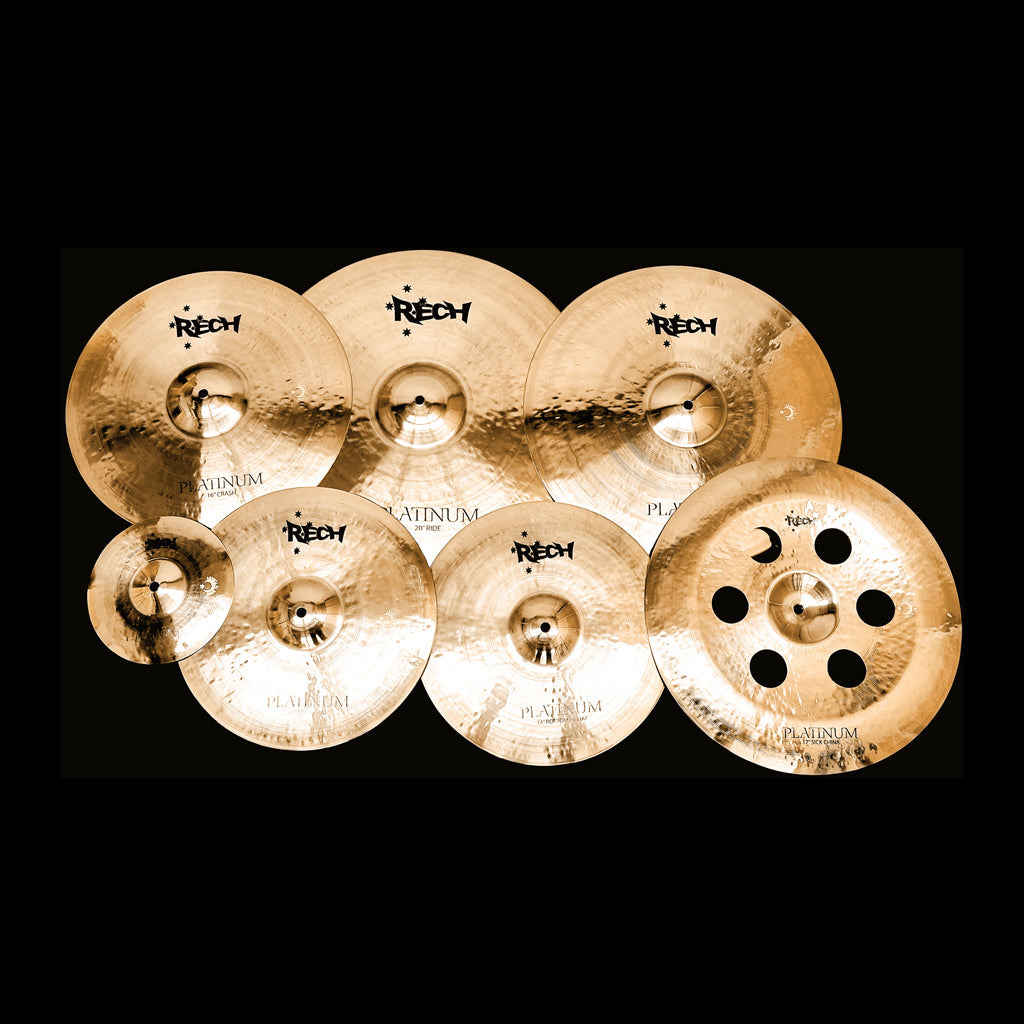 Rech Platinum 7 Piece Super Cymbal Pack Set
