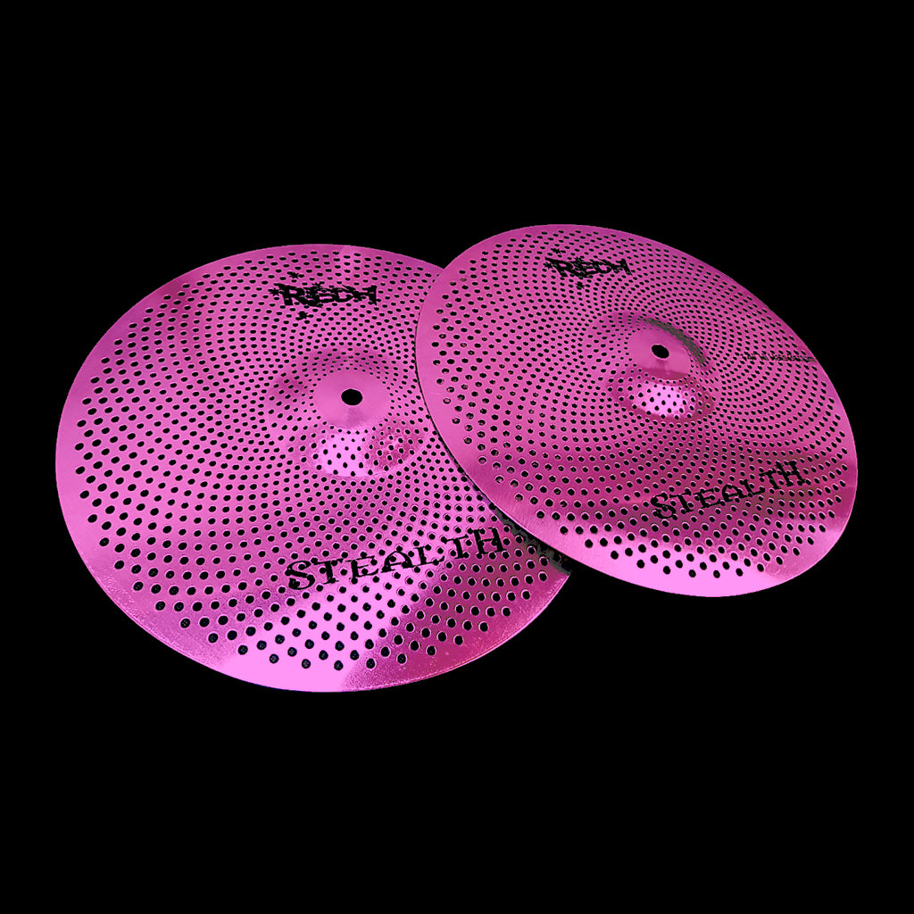 Rech Stealth 13" Low Volume Hi Hat Cymbals - Purple
