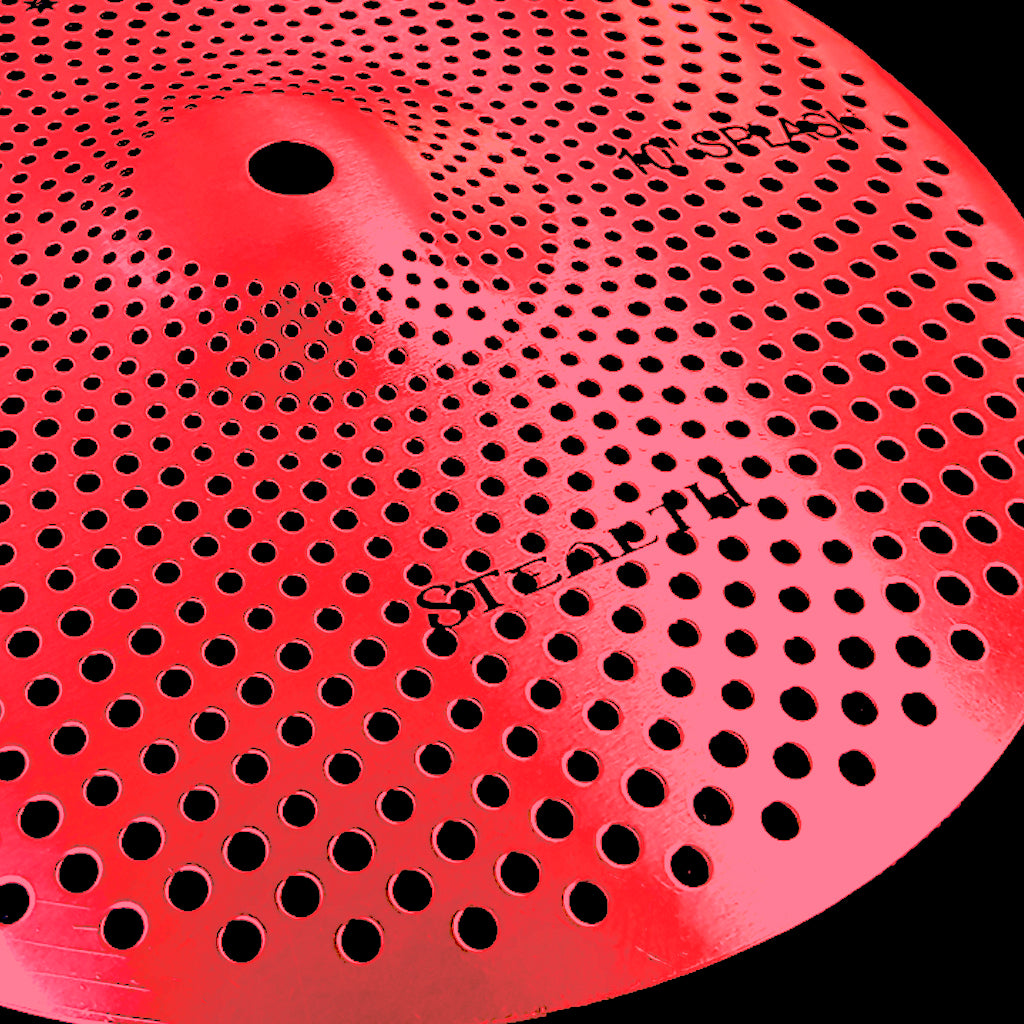 Rech Stealth 10" Low Volume Splash Cymbal - Red