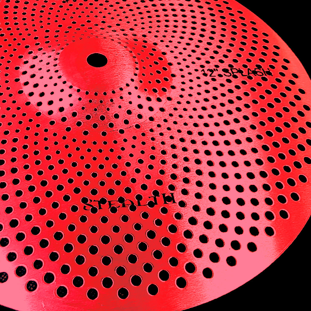 Rech Stealth 12" Low Volume Splash Cymbal - Red