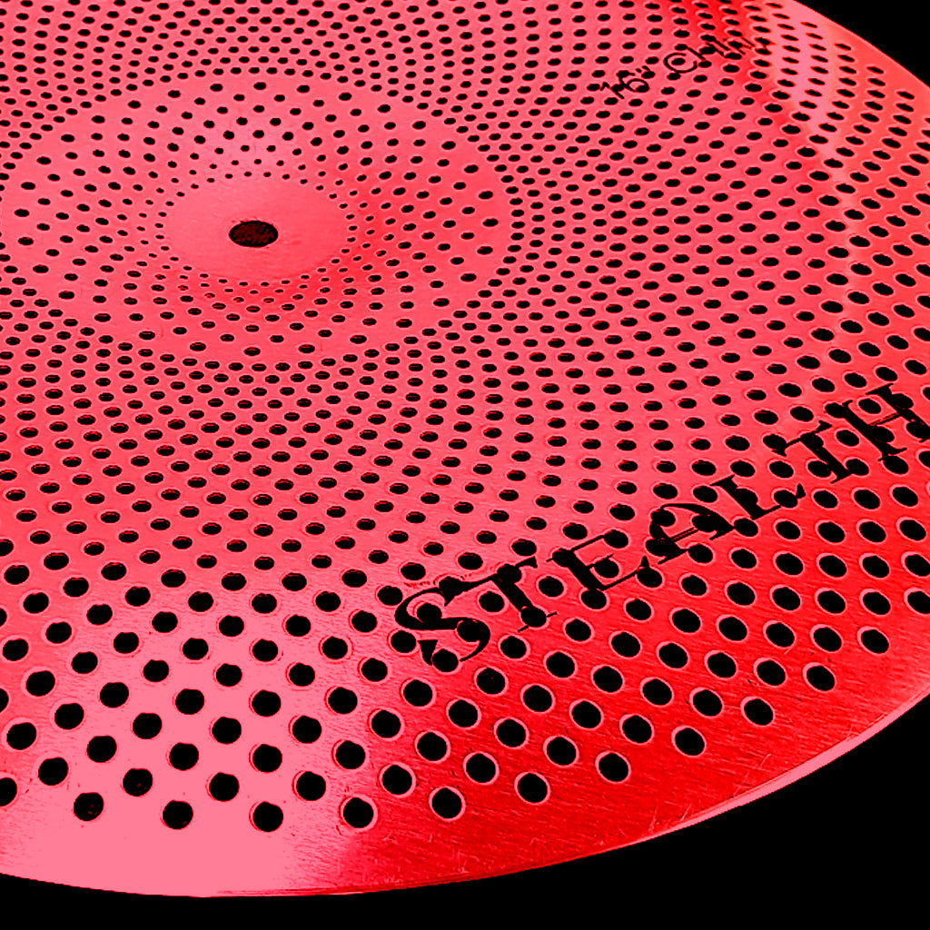 Rech Stealth 16" Low Volume China Cymbal - Red