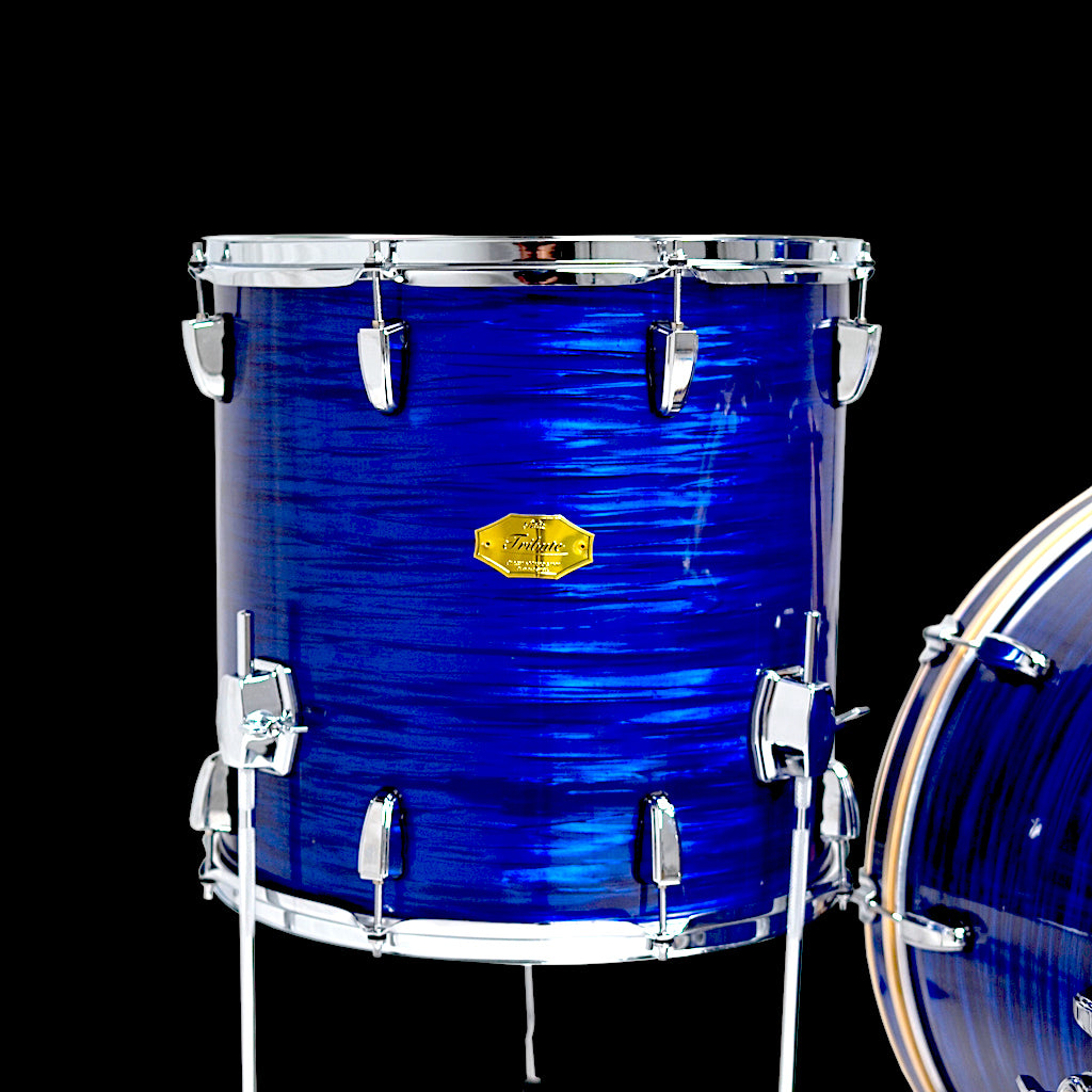 Relic Tribute Drum Kit Blue Oyster Vintage Drums Birch & Mahogany shells
