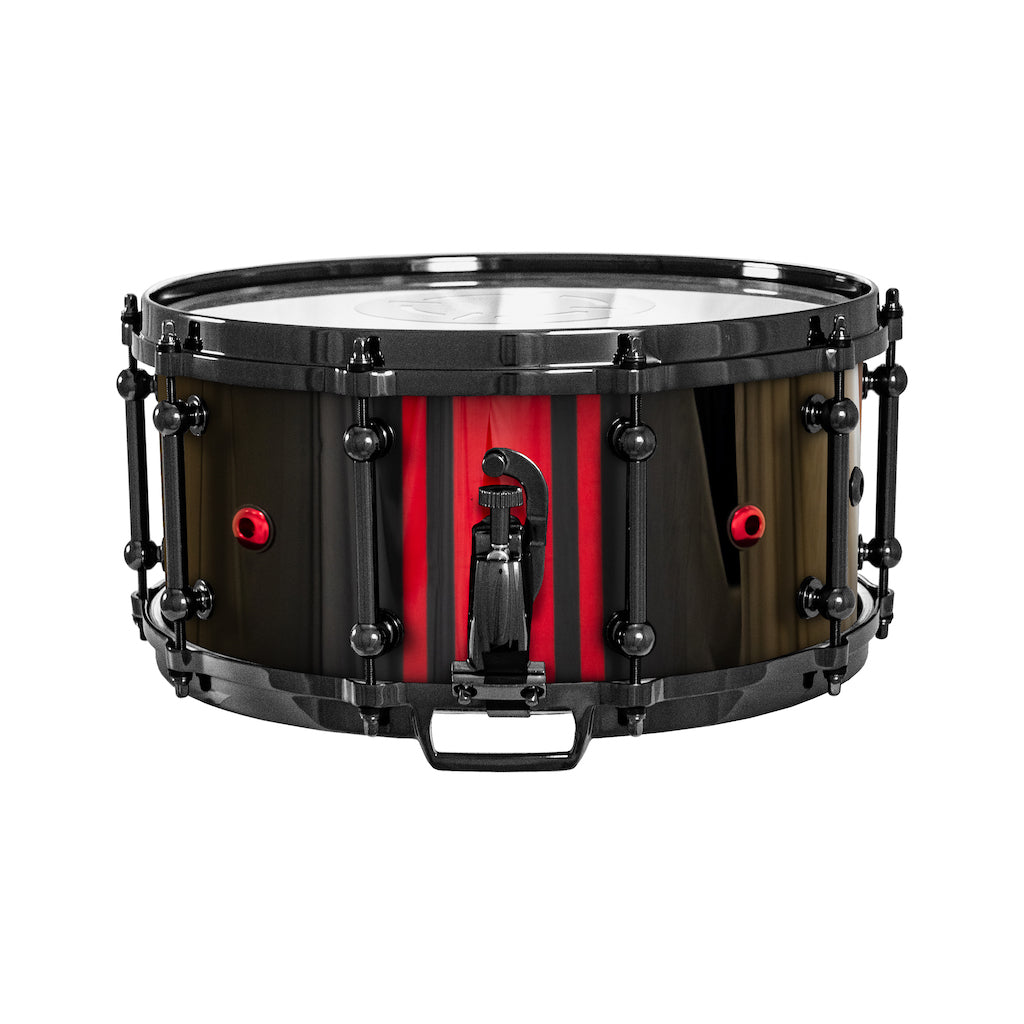 Chaos Elite Custom 14x6.5 Maple Re-Ring Snare Drum - Red GTS