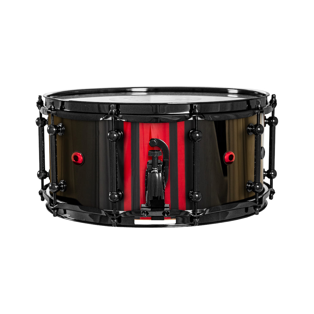 Chaos Elite Custom 14x6.5 Maple Re-Ring Snare Drum - Red GTS