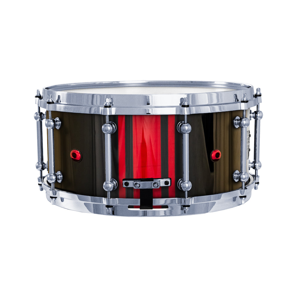 Chaos Elite Custom 14x6.5 Maple Re-Ring Snare Drum - Red GTS