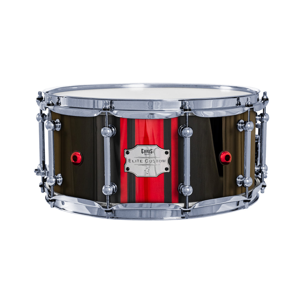 Chaos Elite Custom 14x6.5 Maple Re-Ring Snare Drum - Red GTS