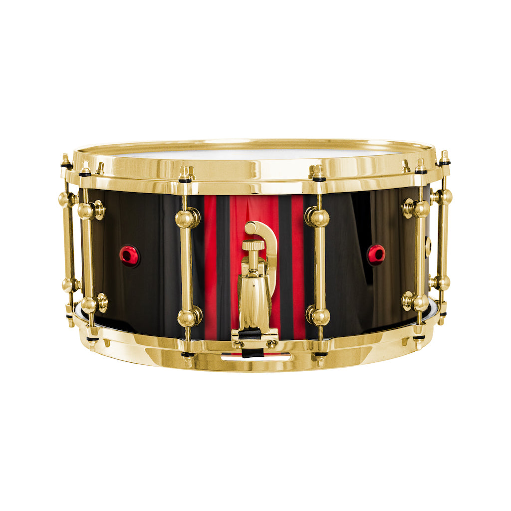 Chaos Elite Custom 14x6.5 Maple Re-Ring Snare Drum - Red GTS
