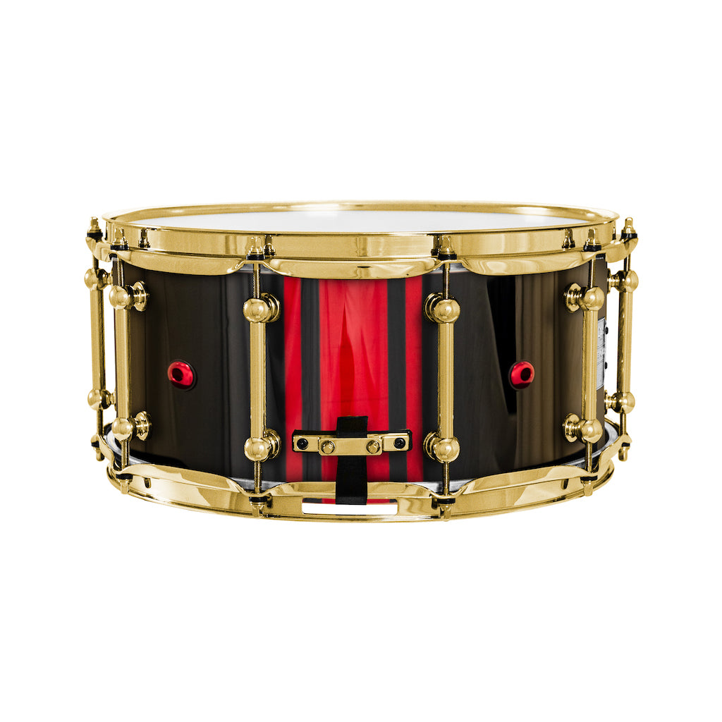 Chaos Elite Custom 14x6.5 Maple Re-Ring Snare Drum - Red GTS