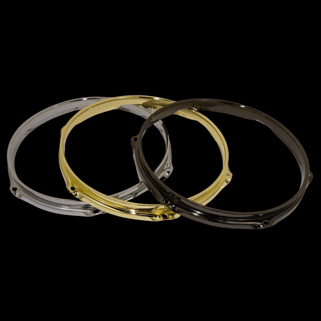 DFP 2.3mm Triple Flange Drum Hoops - Chrome | Sizes: 6'' 8” 10” 12” 13” 14” 15'' 16” 18”