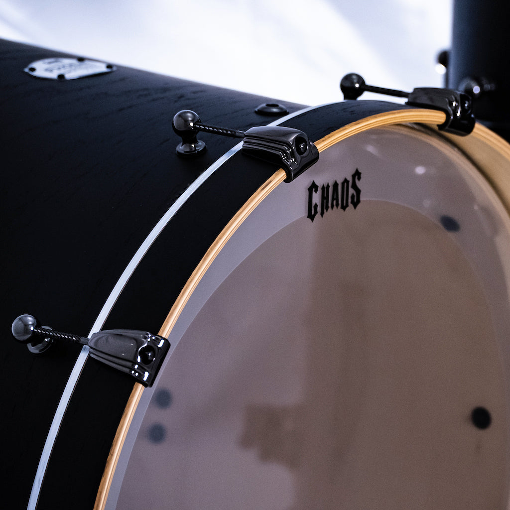 Chaos Phoenix II Maple & Oak Drum Kit - Satin Black