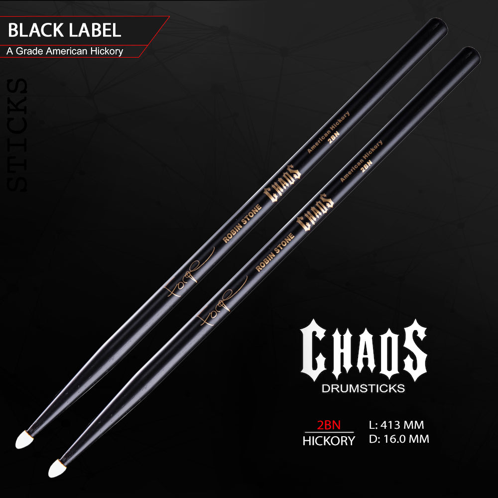 Chaos Robin Stone 2B Drum Sticks - Signature