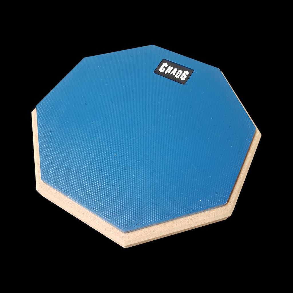 Chaos 8" Drum Practice Pad Blue Angle