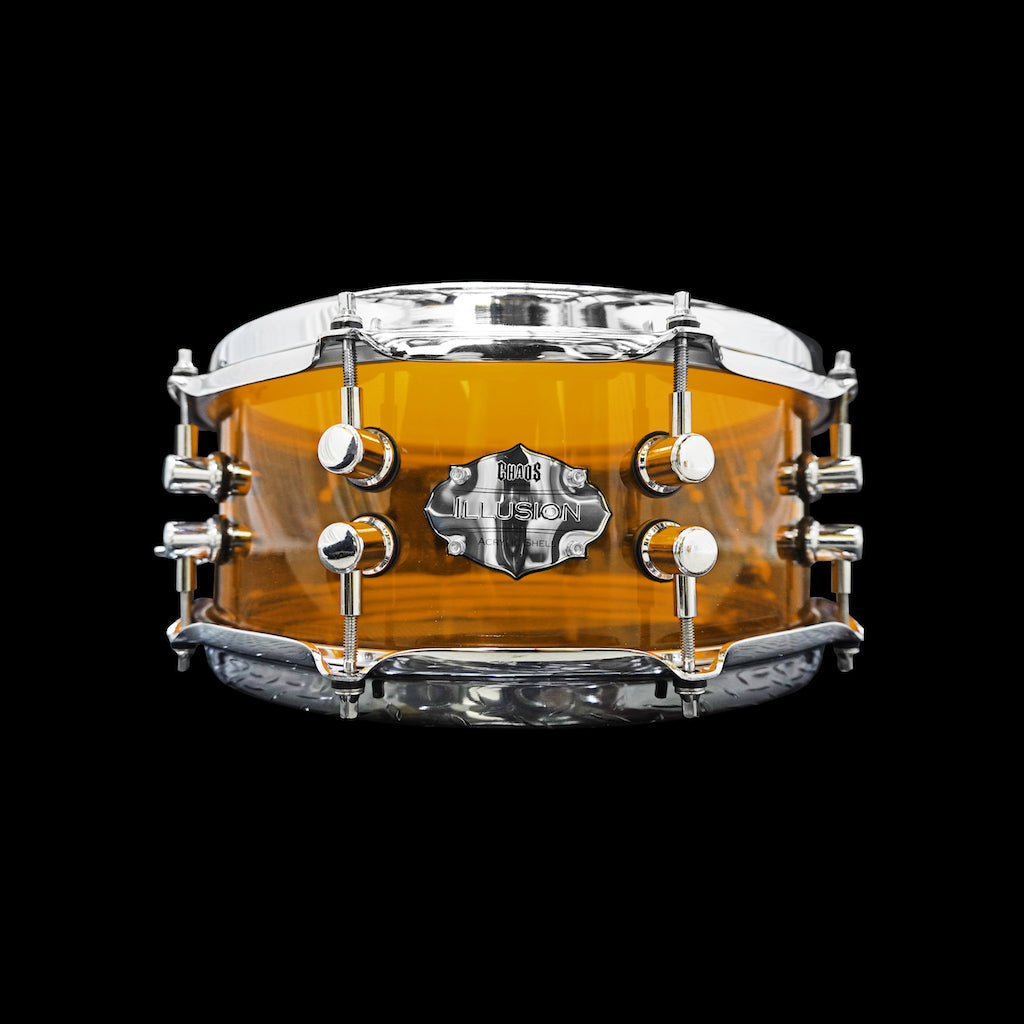 Chaos Illusion 14x6.5 Acrylic Snare Drum - Amber