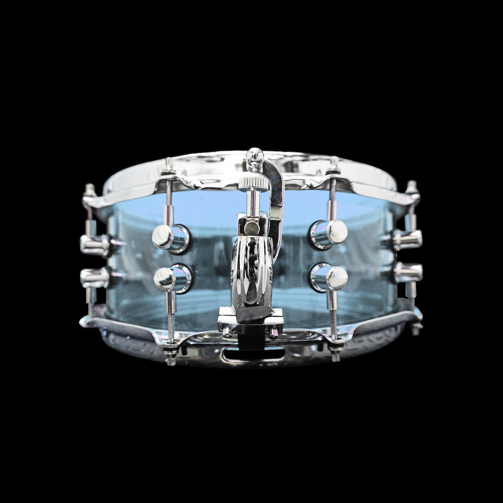 Chaos Illusion 13x6.5 Acrylic Snare Drum Throw Off - Ice Blue