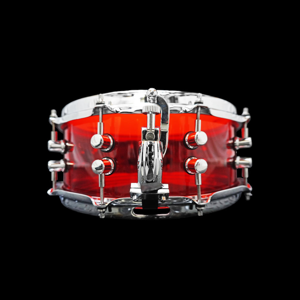 Chaos Illusion 13x6.5 Acrylic Snare Drum Throw Off  - Red