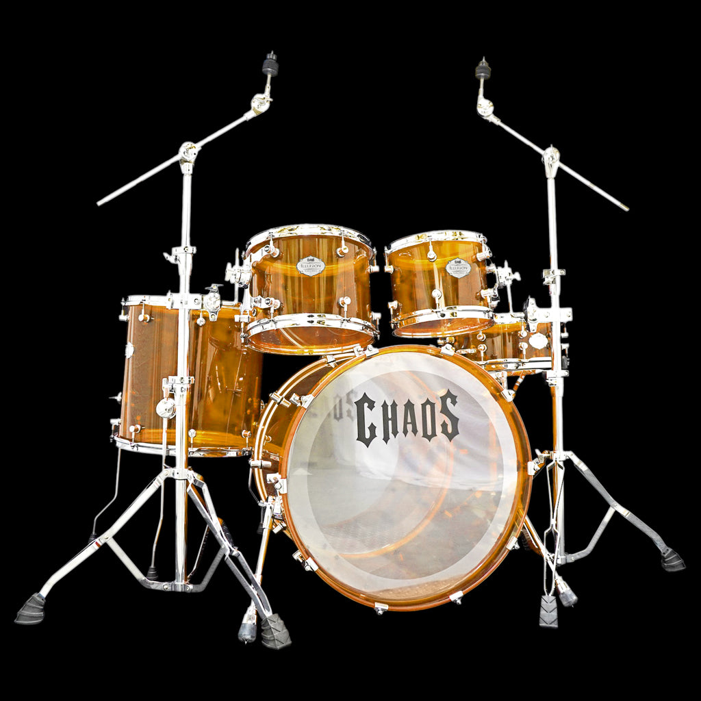 Chaos Illusion Acrylic Drum Kit - Amber