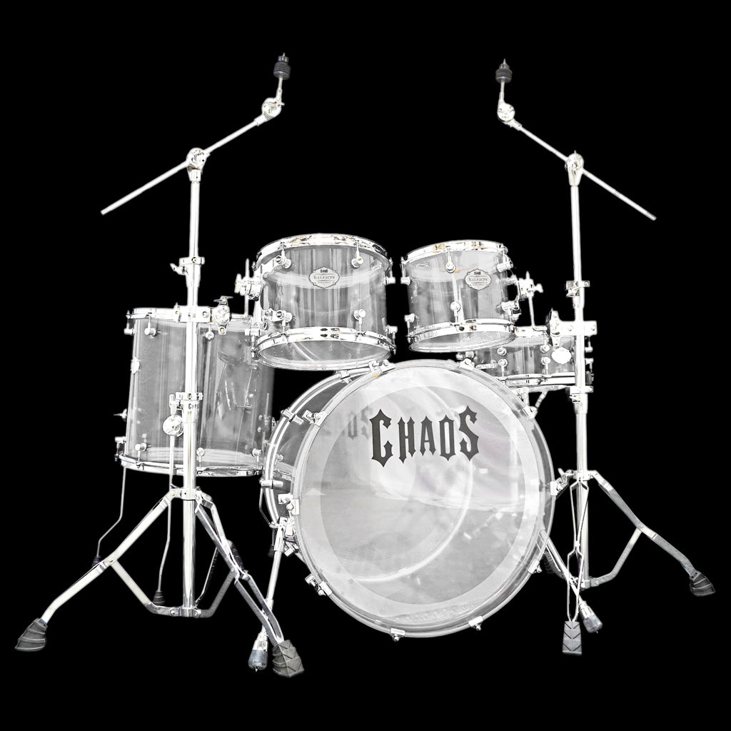 Chaos Illusion Acrylic Drum Kit - Clear