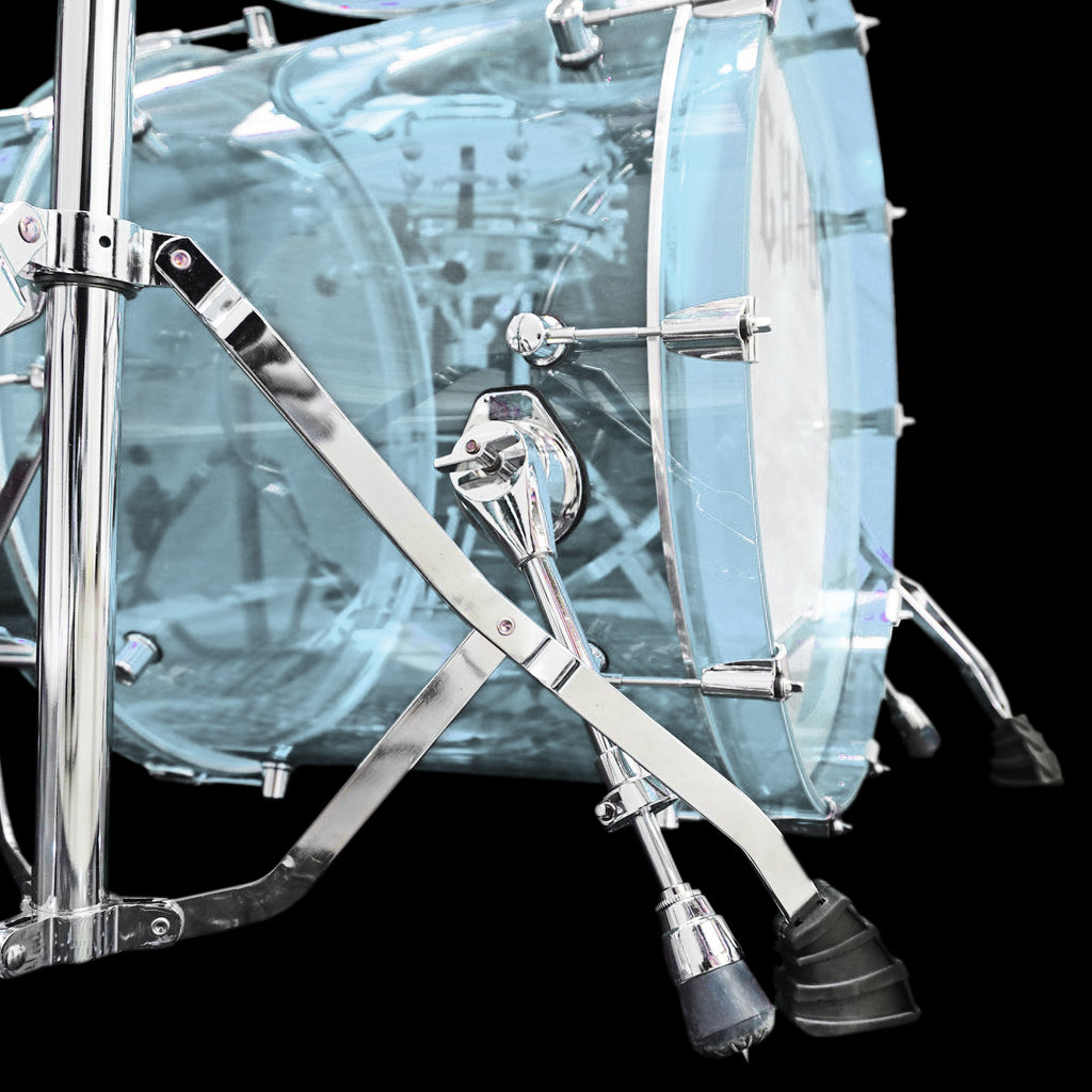 Chaos Illusion Acrylic Drum Kit - Ice Blue