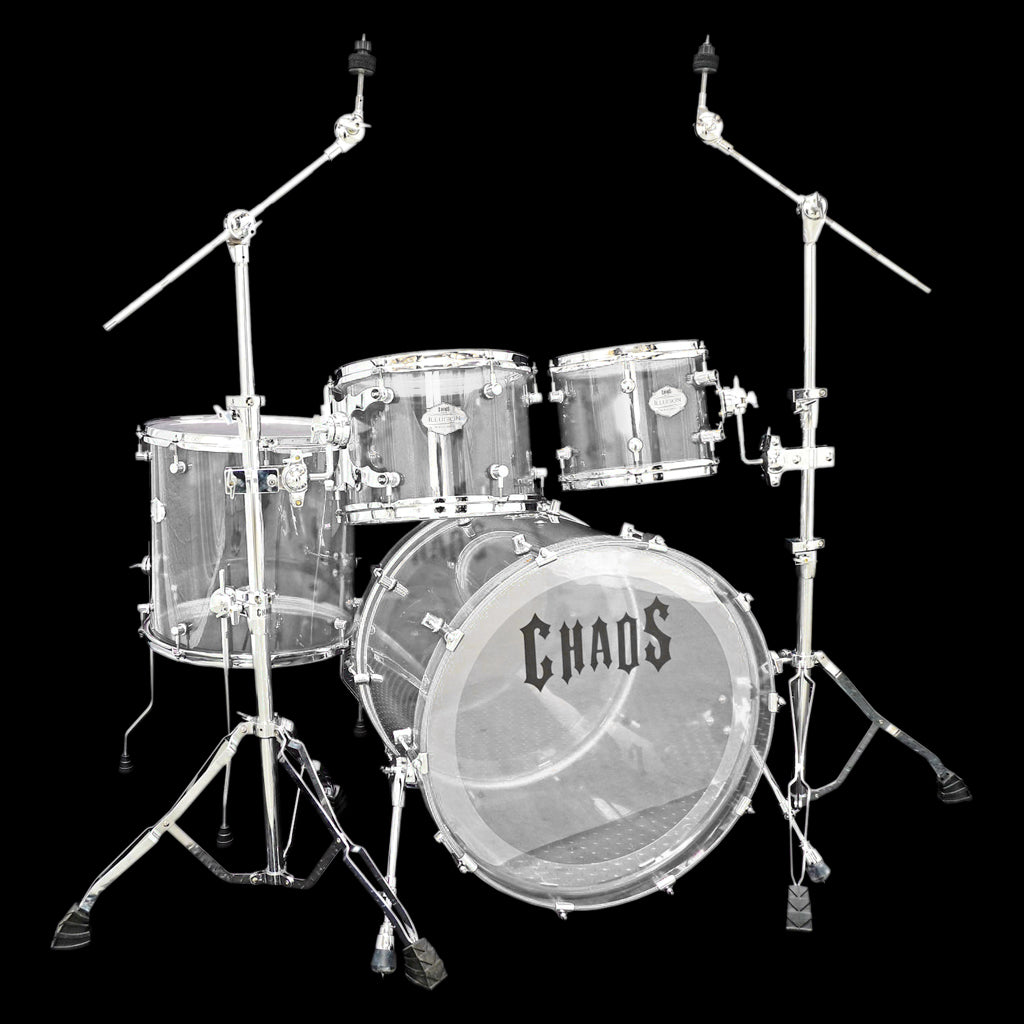 Chaos Illusion Acrylic Drum Kit - Clear