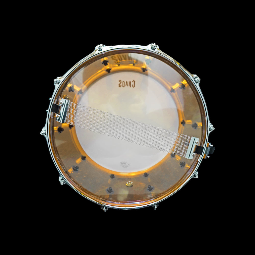 Chaos Illusion 13x6.5 Acrylic Snare Drum Bottom - Amber