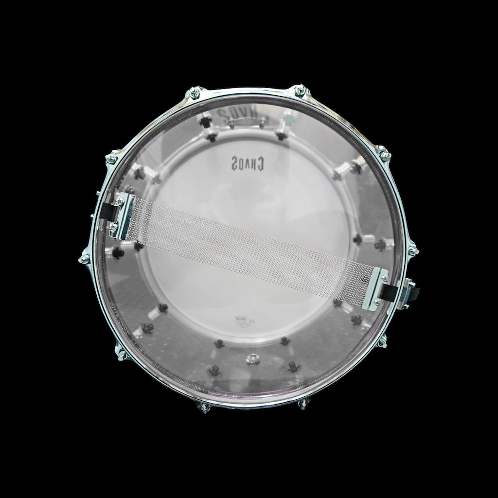 Chaos Illusion 13x6.5 Acrylic Snare Drum Bottom - Clear