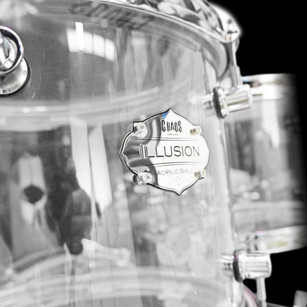 Chaos Illusion Acrylic Drum Kit - Clear