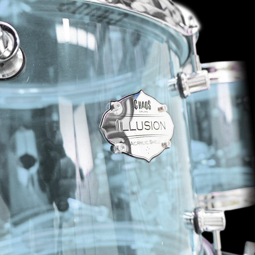 Chaos Illusion Acrylic Drum Kit - Ice Blue