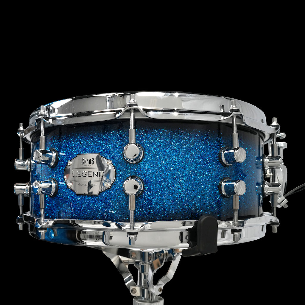 Chaos Legend Maple Drum Kit - Blue Sparkle Burst