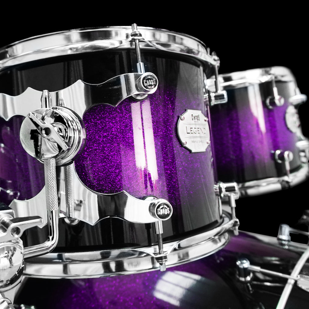 Chaos Legend Maple Drum Kit 7 Piece - Purple Sparkle Burst